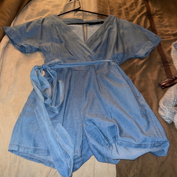 New York & Company Pants - Jean colored romper New York and Company